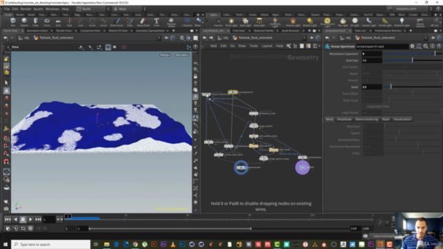 Art Directing Ocean Fluid in Houdini – Screenshot 2