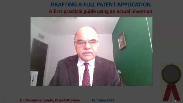 Drafting a full patent application – Screenshot 2