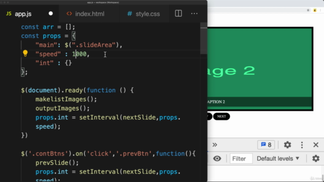 jQuery Image Slider Project JavaScript HTML CSS Carousel – Screenshot 1