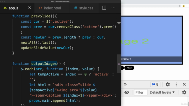 jQuery Image Slider Project JavaScript HTML CSS Carousel – Screenshot 2