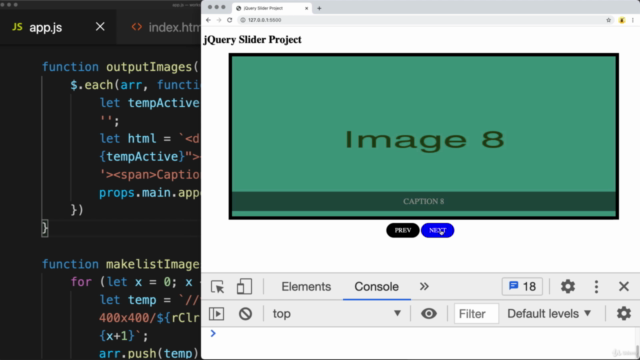 jQuery Image Slider Project JavaScript HTML CSS Carousel – Screenshot 3