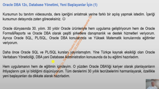 Oracle Veritabanı Yönetimi, Database Administrator(DBA) (1) - Screenshot_01