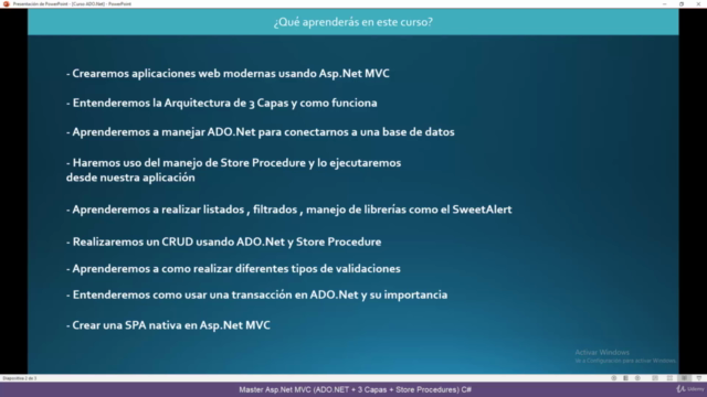Master Asp.Net MVC (ADO.NET + 3 Capas + Store Procedures) C# – Screenshot 1