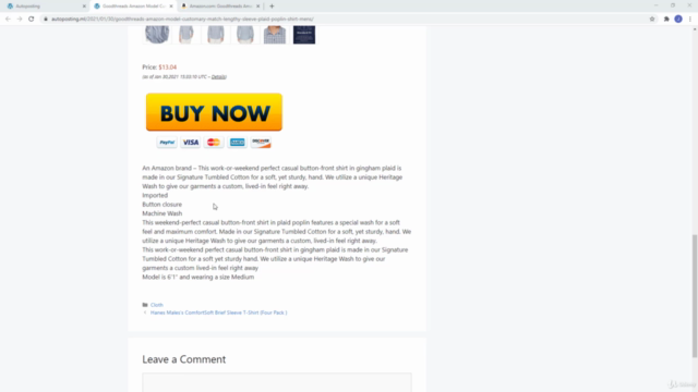 Amazon Affiliate AutoBlog -Complete WordPress Website Course – Screenshot 4