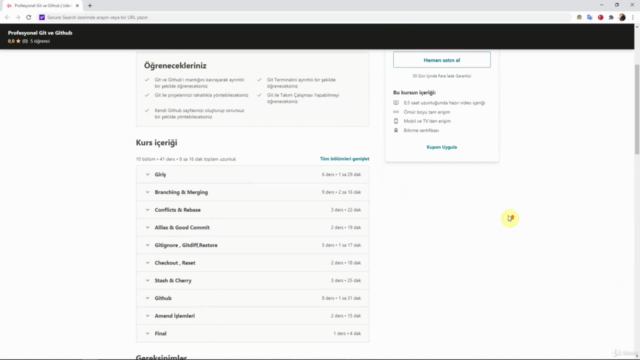 Profesyonel Git ve Github – Screenshot 1