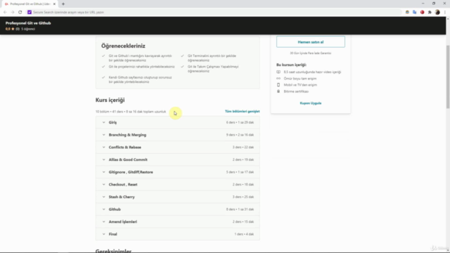 Profesyonel Git ve Github – Screenshot 3