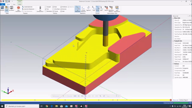Mastercam Sertifika Serisi "2D Yüksek Hızlı İşleme (HSM) – Screenshot 4