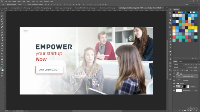 UI Design with Photoshop from Beginner to Expert in 15 days – Screenshot 2