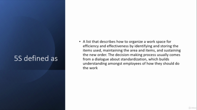 5s training - implementation and understanding – Screenshot 1