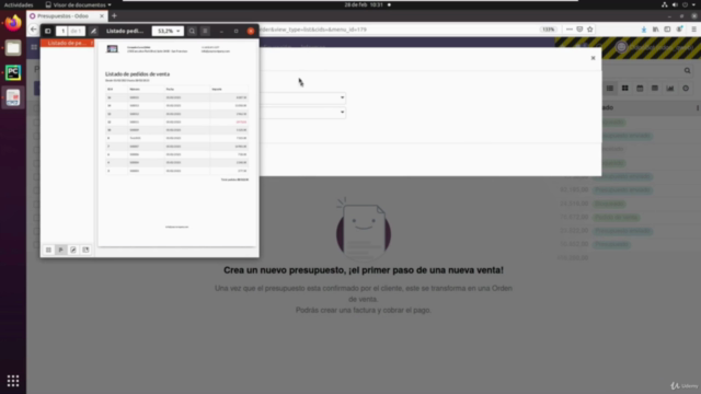 Odoo - QWeb: Generación de informes profesionales completos – Screenshot 3