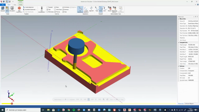 Mastercam Sertifika Serisi "3D Takım Yolları" – Screenshot 4