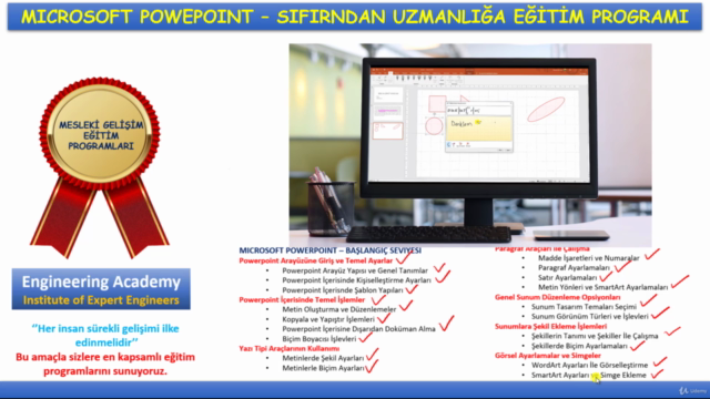 Microsoft PowerPoint | Sıfırdan Uzmanlığa Eğitim Programı – Screenshot 2