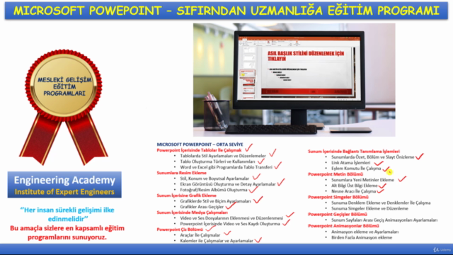 Microsoft PowerPoint | Sıfırdan Uzmanlığa Eğitim Programı – Screenshot 3