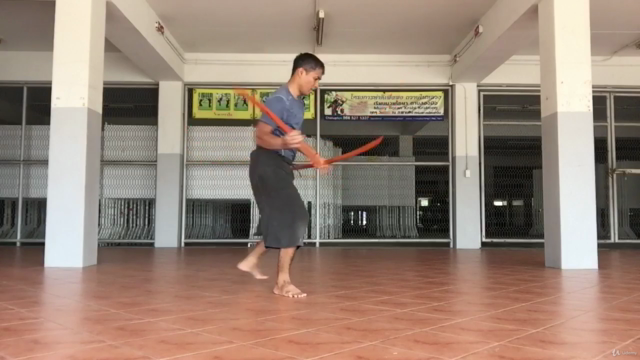Double sword in Krabi krabong Thai martial art level 1 – Screenshot 1