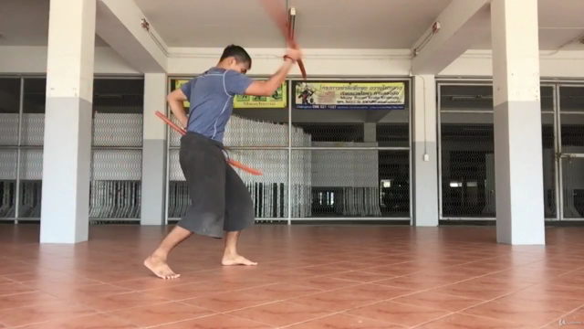 Double sword in Krabi krabong Thai martial art level 1 – Screenshot 2