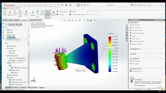 SOLIDWORKS: Introduction To Finite Element Analysis (FEA) - Screenshot_02