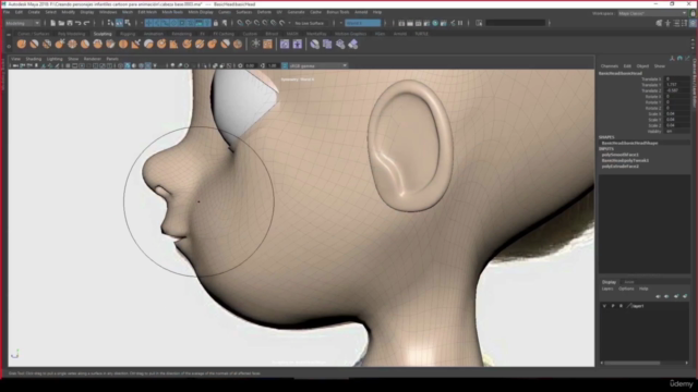 Creando personajes infantiles para animación en Maya – Screenshot 1