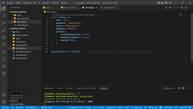 Creación de API REST con Node Js, SQL Server y Swagger - Screenshot_04
