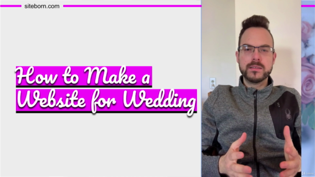 How to Make a Website for Wedding – Screenshot 1