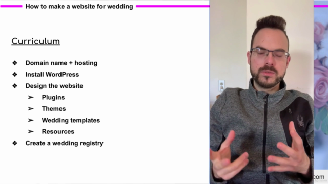 How to Make a Website for Wedding – Screenshot 2