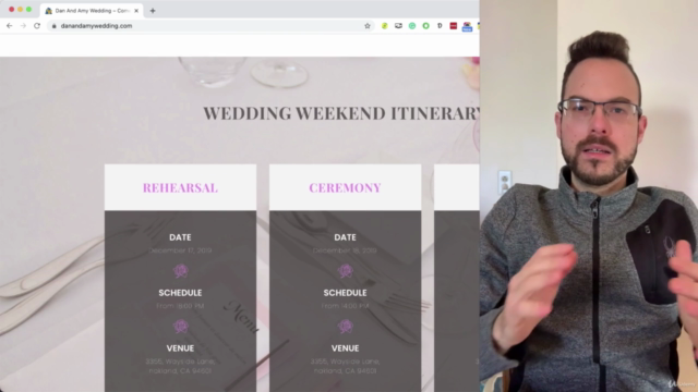 How to Make a Website for Wedding – Screenshot 4