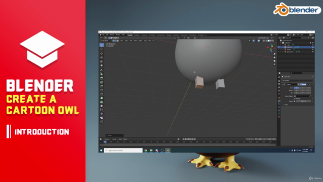 Blender 3D - Create a Cartoon Owl – Screenshot 2