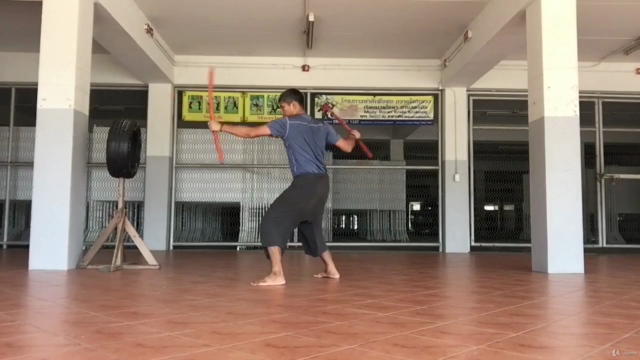 Level 2 Double sword in Krabi krabong Thai martial art – Screenshot 1