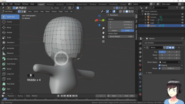 Blender 2.9 Basic 3D modeling, animation for beginners. – Screenshot 1