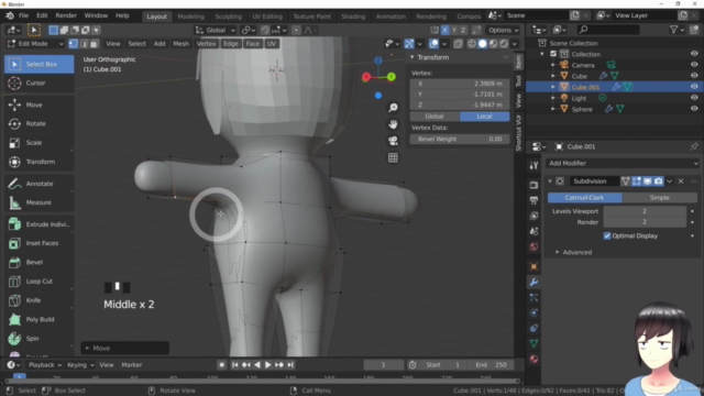 Blender 2.9 Basic 3D modeling, animation for beginners. – Screenshot 2