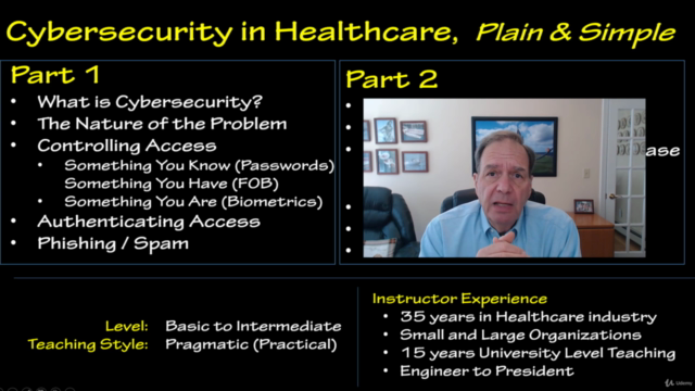 Intro to Cybersecurity in Healthcare (1 of 2),Plain & Simple – Screenshot 1