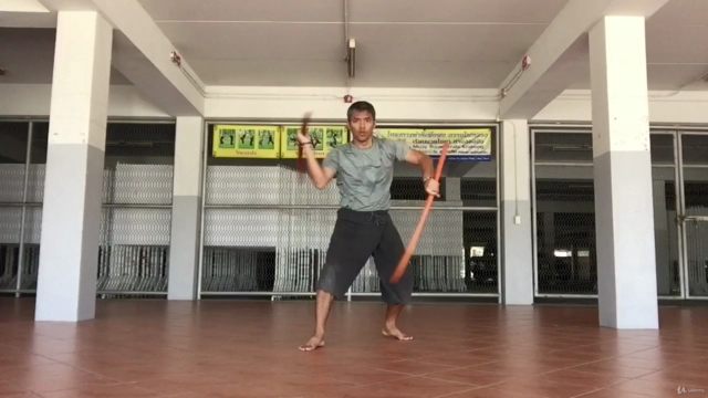 Level 3 Double sword in Krabikrabong Thai martial art – Screenshot 2