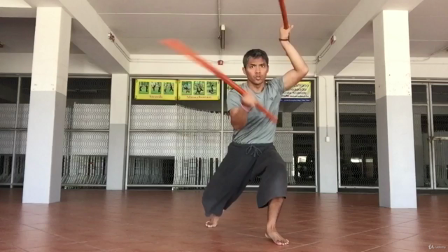 Level 3 Double sword in Krabikrabong Thai martial art – Screenshot 3