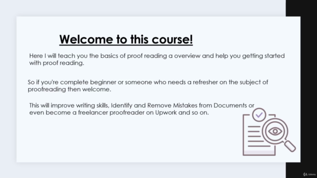 Proofreading overview, beginners guide – Screenshot 2