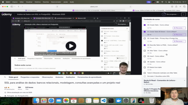 Análise de Dados com SQL no PostgreSQL - Atualizado 2025 – Screenshot 3