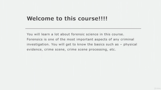 Basics of Forensic Science (CERTIFICATE COURSE) – Screenshot 3