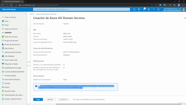 Curso de Azure AD Domain Services en Microsoft Azure – Screenshot 4