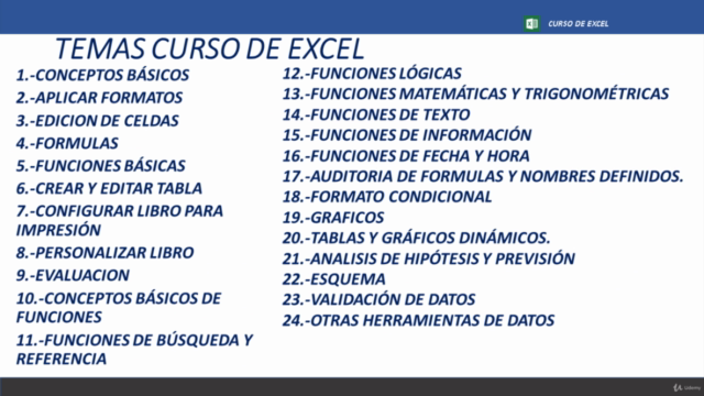Curso de Excel Básico e Intermedio – Screenshot 4