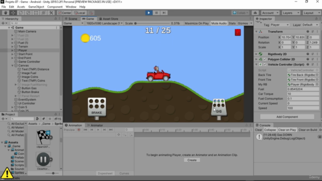 Desenvolvimento de games 2D mobile com Unity – Screenshot 3