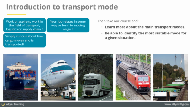 Transport logistics - Introduction to transport modes – Screenshot 4