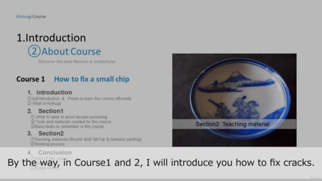 Kintsugi Course4 How to repair large chips – Screenshot 2