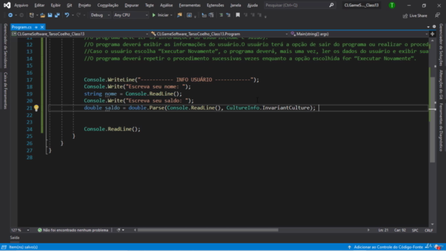 Lógica de Programação e Algoritmos com C# – Screenshot 4