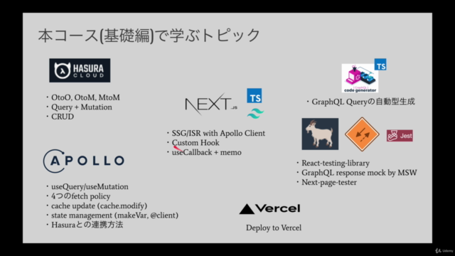[Hasura基礎編] Nextjs+Hasura+Apollo Clientで学ぶモダンGraphQL Web開発 – Screenshot 1