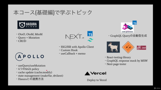 [Hasura基礎編] Nextjs+Hasura+Apollo Clientで学ぶモダンGraphQL Web開発 – Screenshot 2