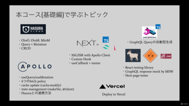 [Hasura基礎編] Nextjs+Hasura+Apollo Clientで学ぶモダンGraphQL Web開発 – Screenshot 3