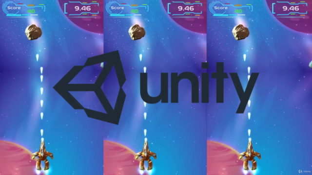 Unity Space Shooter Game Development tutorial using C# – Screenshot 1