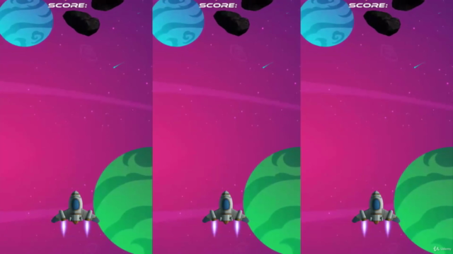 Unity Space Shooter Game Development tutorial using C# – Screenshot 2