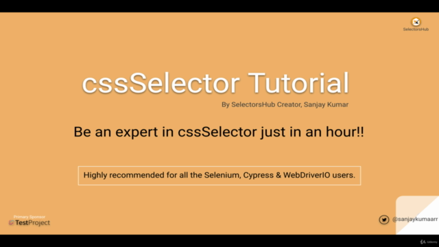 cssSelector Tutorial from basic to advance level. – Screenshot 1
