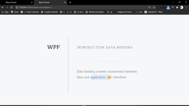 WPF DATA BINDING FOR DESKTOP APPLICATIONS – Screenshot 1