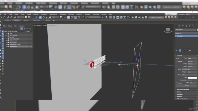 3ds Max Créer et Animer un Logo Youtube – Screenshot 3