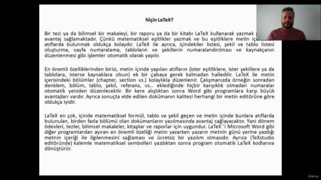 LaTeX ile Döküman Hazırlama – Screenshot 1